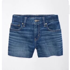 American Eagle Next Level Curvy Denim Midi Shorts
